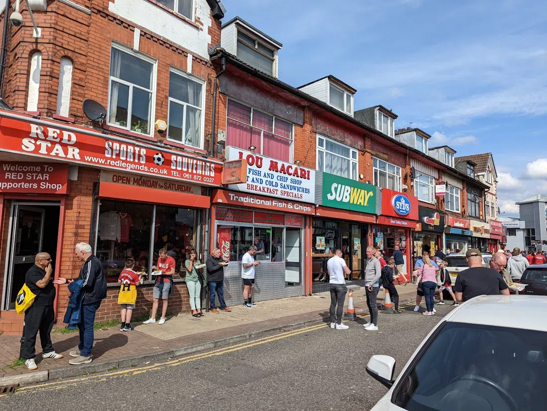 Lou Macari Fish & Chip Shop, Manchester